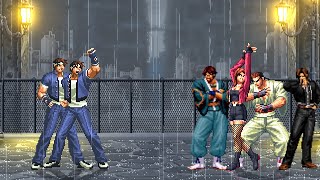 KOF MUGEN Shingo flammes y Shingo vs Kusanagi Clan [upl. by Soph]