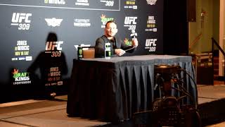 UFC 309 Media Day Michael Chandler Says He is Laying All the Chips on the Line vs Charles Oliveira [upl. by Neram]