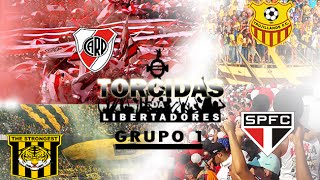 Torcidas da Libertadores 2016 GRUPO 1 River Plate São Paulo The Strongest e Trujillanos [upl. by Einniw]