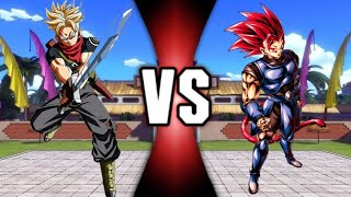 trunks vs shallot SSJ GOD [upl. by Drusie]