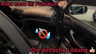 Innenraum Nass Schiebedach undicht Abläufe verstopft DIE LÖSUNG Jedes Auto E39 Phantom Racing [upl. by Rawde]