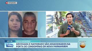 Casal Executado em Nova Parnamirim Mulher era advogada criminalista [upl. by Nit45]