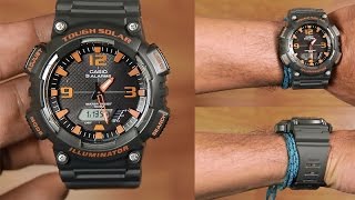 CASIO TOUGH SOLAR AQS810W8AV  UNBOXING [upl. by Ainessey911]