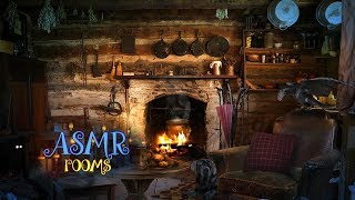 Hagrids Hut REMAKE  Harry Potter Inspired ASMR  Cozy fireplace Thunderstorm Fang and Dragon [upl. by Oswin462]