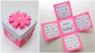 How To Make Beautiful Birthday Gift Box • Handmade birthday gift making • DIY Birthday Explosion Box [upl. by Chapland611]