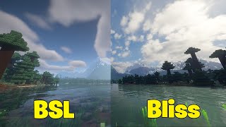 BSL Shaders vs Bliss Shaders  Shaders Comparison [upl. by Eiliah800]