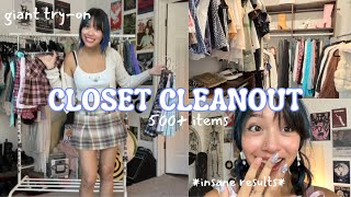 MASSIVE CLOSET CLEANOUT Try on of everything part 2 [upl. by Leunammi]