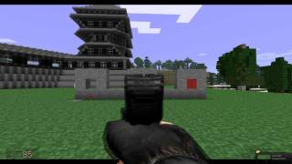 Minecraft Gun Test 1 [upl. by Eenoj]