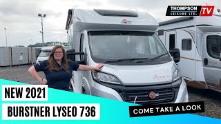 NEW 2021  Burstner Lyseo 736 Island Bed  Motorhome Tour and review [upl. by Letch528]