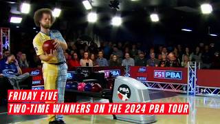 Friday Five  Twotime winners on the 2024 PBA Tour so far [upl. by Yrehc650]