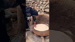 😋The shocking secrets of village breadan amazing way to bake the most delicious nomadic breadshort [upl. by Ordnas]