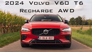 2024 Volvo V60 T6 Recharge AWD Plus Dark Review [upl. by Rovelli]