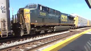 17007 CSX M276 Loaded Autorack train [upl. by Morven]