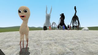 FORGOTTEN BABY VS TREVOR HENDERSON CREATURES Garrys Mod Sandbox [upl. by Kcirtemed]