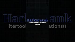 Hackerrank itertoolscombinations  Hackerrank Python Solutions [upl. by Assadah810]