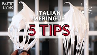 5 IMPORTANT TIPS TO MAKE PERFECT ITALIAN MERINGUE [upl. by Shlomo]