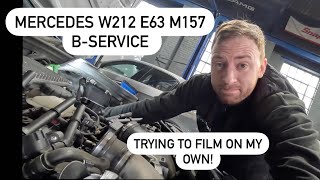 Mercedes W212 E63 m157 B Service Inspection Brake fluid [upl. by Ardnuasal]