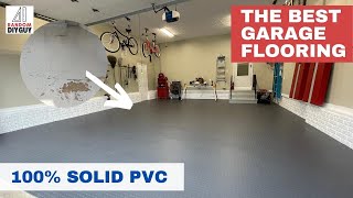 The BEST DIY Residential Garage flooring SupraTile 100 solid PVC [upl. by Newkirk929]