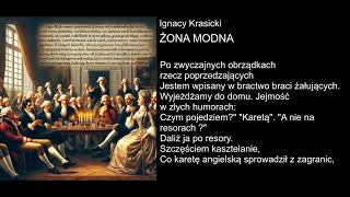 Ignacy Krasicki  ŻONA MODNA [upl. by Ylenats]