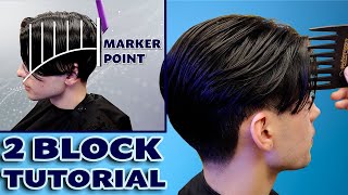 How To Cut a 2 Block Haircut  Step by Step Tutorial [upl. by Sande]