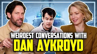 Ghostbusters Cast Reveal Weirdest Conversations w Dan Aykroyd [upl. by Aisirtap887]