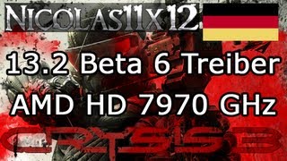 DEUTSCH AMD HD 7970 GHz 132 Beta 6 Treiber Crysis 3 Sehr Hohe Einstellungen Gameplay [upl. by Barker]