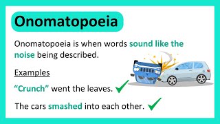 What is ONOMATOPOEIA  Learn with Examples [upl. by Allehcim]