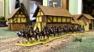 Battle 42 Franco Prussian River Crossing Assault Prussia Bavaria v France Black Powder 28mm [upl. by Zetneuq701]