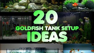 20 different IDEAS for GOLDFISH AQUARIUM [upl. by Trainor609]