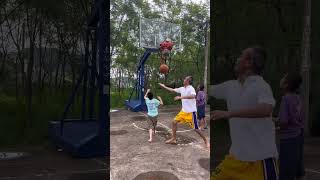 The old mans threestep layup with a hook shotBasketball Football Threestep layup European Cu [upl. by Htnicayh]