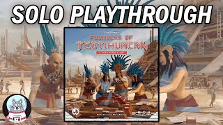 Founders of Teotihuacan  Solo Playthrough [upl. by Yartnoed748]