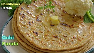 గోబీపరాట పంజాబీ కాలిఫ్లవర్ పరాట GOBIPARATA Cauliflower Stuffed Parata  Parata In Telugu [upl. by Anirtak509]