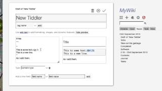 TiddlyWiki Tutorial 04  TiddlyWiki Markup Language [upl. by Nivrehs]