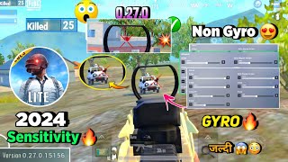 😱Pubg Mobile Lite 0270 New Sensitivity Settings Full Guide  Pubg Lite Sensitivity Setting 2024 🔥 [upl. by Valerlan19]