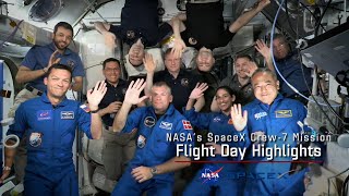 NASA’s SpaceX Crew7 Flight Day 2 Highlights [upl. by Karub]