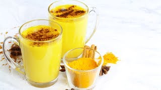 ANTIINFLAMMATORY GOLDEN TURMERIC MILK VEGAN [upl. by Lenox]