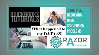 QuickBooks Online Resolving Data Conversion Problems [upl. by Zsuedat]