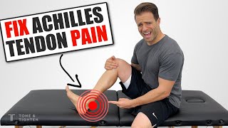 Fix Your Achilles Tendon Pain At Home Just Do THIS [upl. by Diet212]