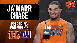 JaMarr Chase on Bengals Struggles Mentality Ahead of Primetime Showdown vs Giants [upl. by Legnaesoj]