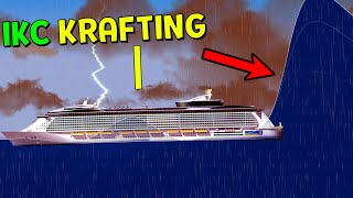 IKC Krafting VS Tsunami and Storm  Floating Sandbox [upl. by Neelyak]