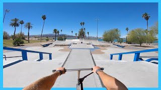 RIDING THE WORLDS BEST STREET SKATEPARK  LAKE HAVASU [upl. by Udell724]