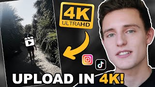 The Secret To Uploading 4k High Quality Reels On Instagram and Tiktok [upl. by Eymaj]