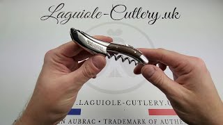 Laguiole Sommelier Corkscrew Morado Wood  Laguiole UK [upl. by Anuaek415]