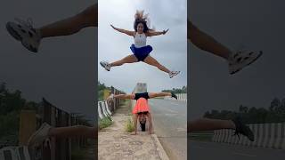 Papa ki parine Kamal ❤️❤️🔥🔥😱😱gymnast acrobatics action vial subscribe vial [upl. by Claudette]