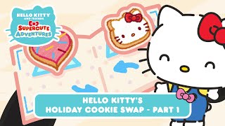 Hello Kitty Holiday Cookie Swap Part 1  Hello Kitty and Friends Supercute Adventures S8 EP13 [upl. by Itsyrk216]