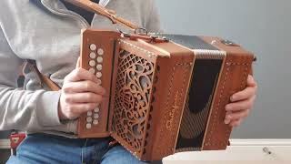 BC accordion lesson  Lilting Banshee Irish Jig left hand basses ornaments [upl. by Nyltiac507]