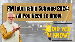 PM Internship Scheme rolled out on pilot basis aims to provide 1 crore internships over five years [upl. by Squires66]