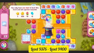 Gardenscapes  Level 9376  Level 9400   All Puzzles  Gameplay PART  426 [upl. by Isaacs706]