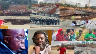 This How NDC Demonstrators Forcefully Entered The National Cathedral Site Turn To Galamsey Pit [upl. by Llewxam]