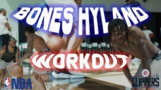 Bones Hyland  Los Angeles Clippers Guard Workout [upl. by Lottie]